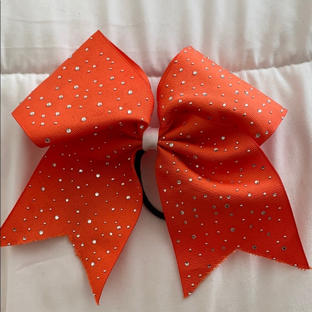 Orange Cheer Bow